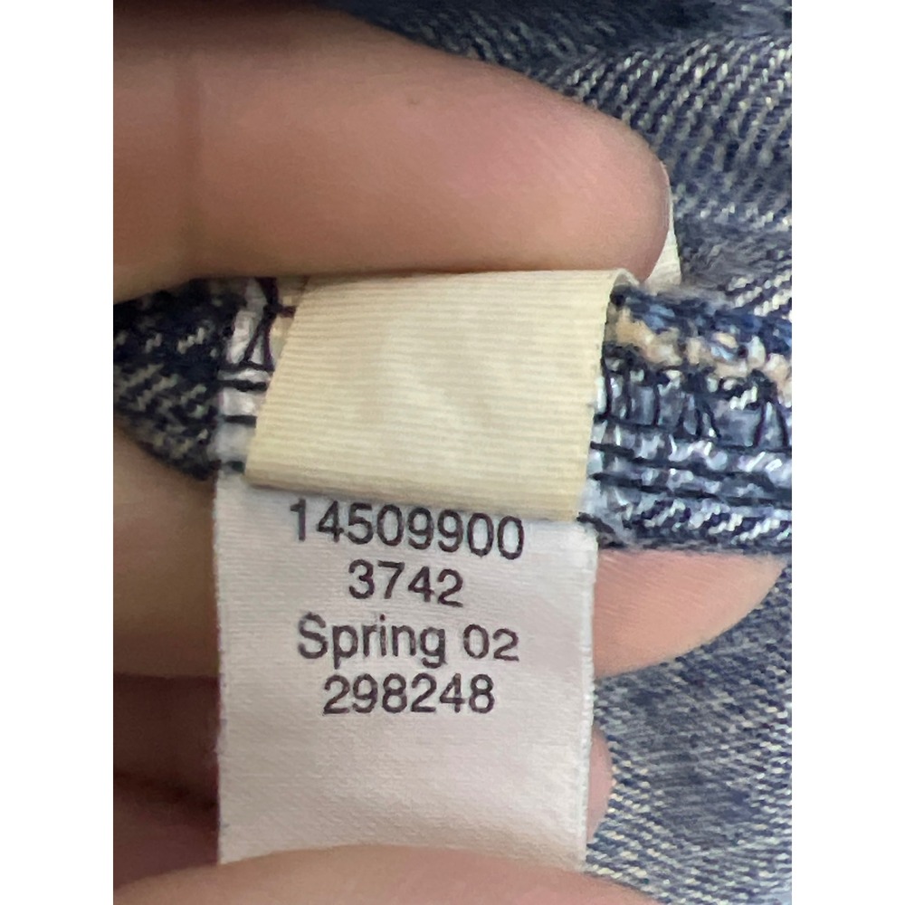 Gap VTG 2002 Blue Denim Trucker Jacket Women‎ Wash Y2K Retro Streetwear Jean M - Picture 3 of 9